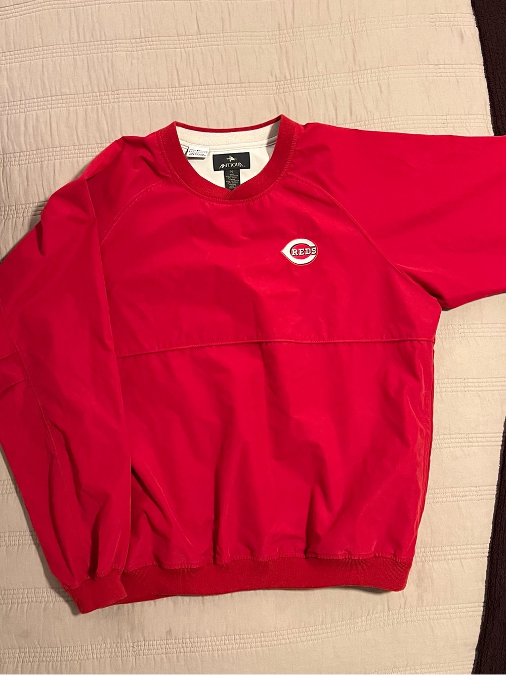 Antigua Cincinnati Reds Red Crewneck Pullover Genuine Merchandise Vintage
